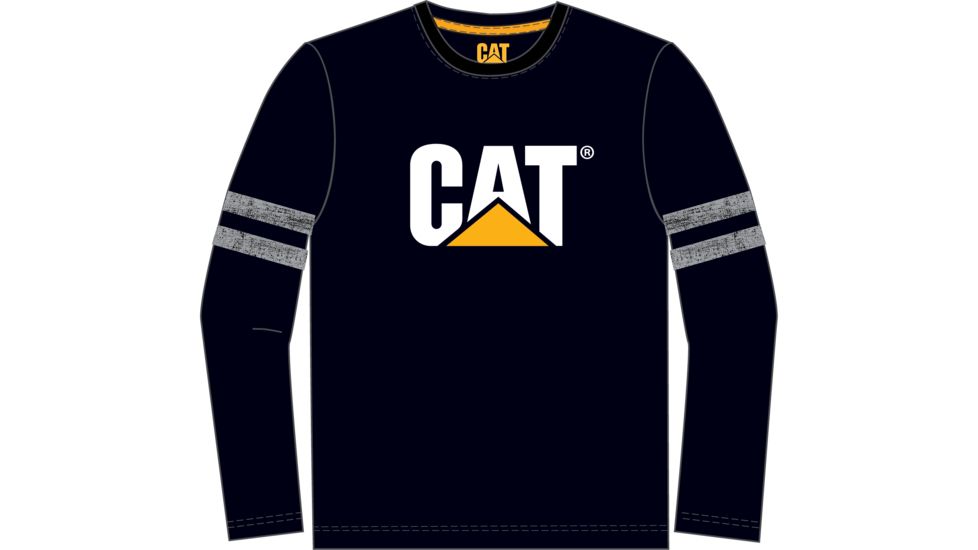 Caterpillar Kids Logo Long Sleeve T-Shirt, Black, 2T 1510287-016-2T
