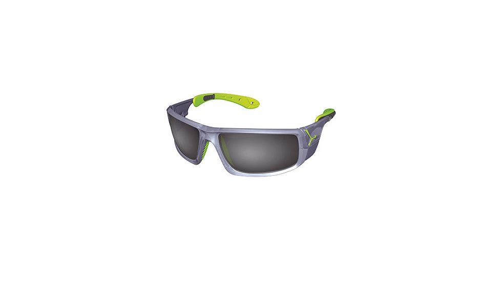 Cebe Ice 8000 Sunglass Crystal Grey Frame, Grey Polarized AR Lens CBICE80006