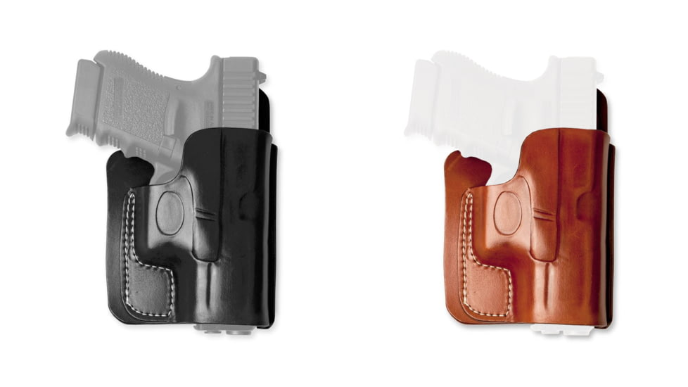 Cebeci Arms Leather Back Pocket Holster, Black, Tan