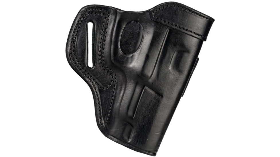 Cebeci Arms Leather Reinforced Combat Grip Holster, 1911 &amp; All Clones 4.5in, Left Hand, Black, 20724LB04
