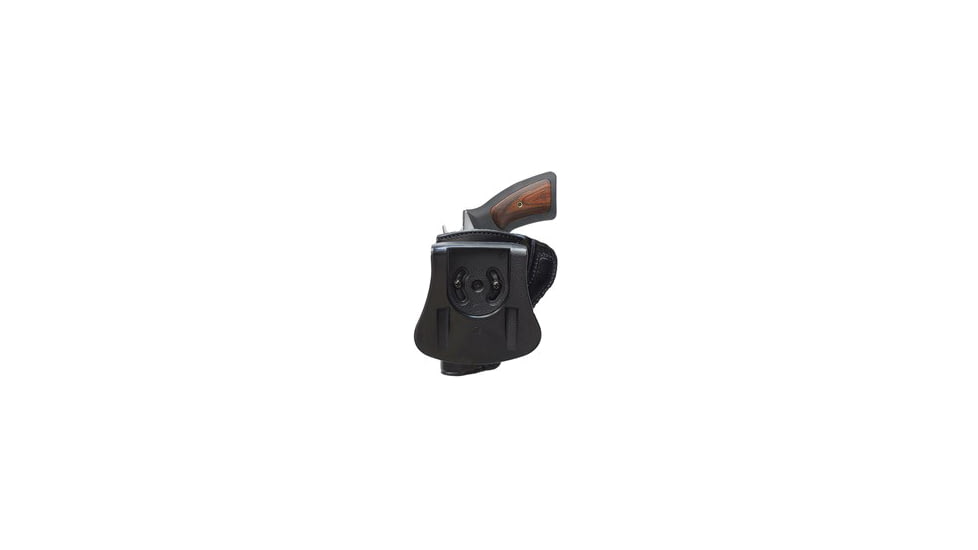 Cebeci Arms Leather Combat Grip Paddle Holster, CZ 75 P07, Right, Plain, Black, 20228RB18