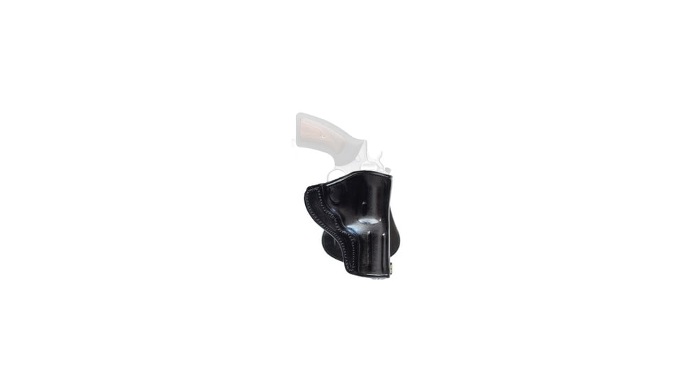 Cebeci Arms Leather Combat Grip Paddle Holster, CZ 75 P07, Right, Plain, Black, 20228RB18