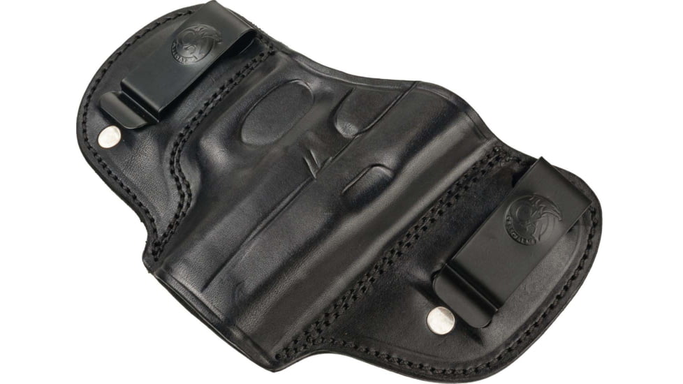 Cebeci Arms Leather Double Clip IWB Holster for FNH 5-7, Black, Right Hand, 20590RB73