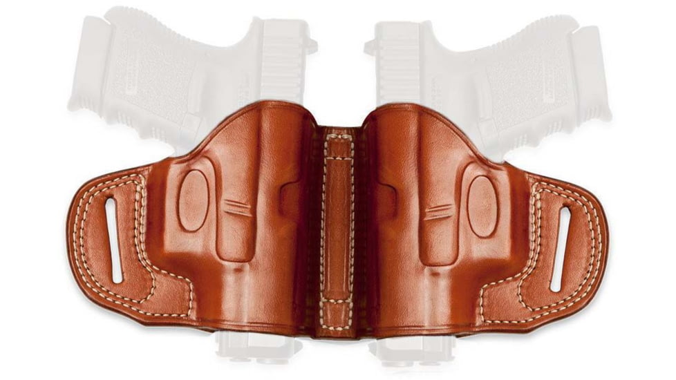 Cebeci Arms Leather Dual Holster for 1911 &amp; All Clones Full Size 5in, Tan, Ambidextrous - Dual, 20645AT01