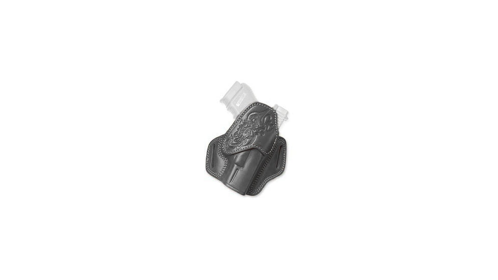 Cebeci Arms Leather Floral Design Combat Grip Holsters, Canik TP9, Right, Black, 20860RB84