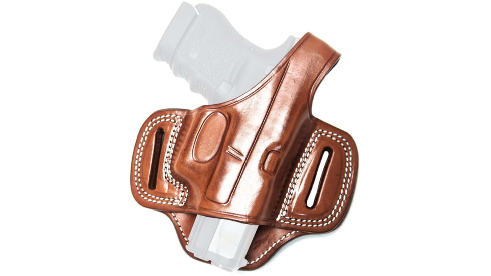 Cebeci Arms Leather Pancake Holster Open Muzzle for Walther CCP, Tan, Right Hand, 20917RT81