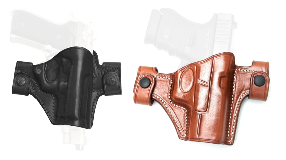 Cebeci Arms Springfield Leather Snap Holster 20832, Black, Tan