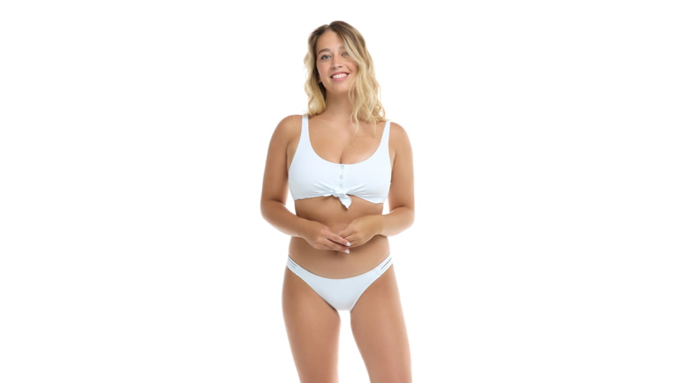 Body Glove Ibiza Kate Crop Tank Swim Top - White F67E3342, L, White, 3946968-056-L