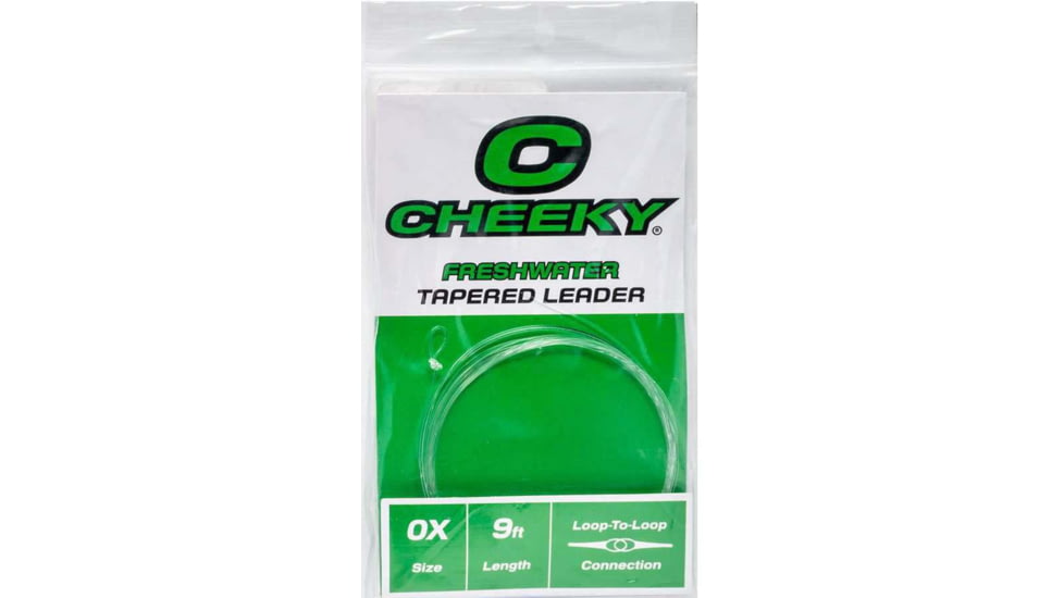 Cheeky Fishing Freshwater Leader, Single, 0X, Clear, C-LEA-0XN-1PK