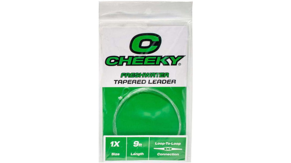 Cheeky Fishing Freshwater Leader, Single, 1X, Clear, C-LEA-1XN-1PK