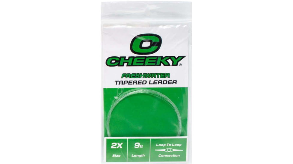 Cheeky Fishing Freshwater Leader, Single, 2X, Clear, C-LEA-2XN-1PK
