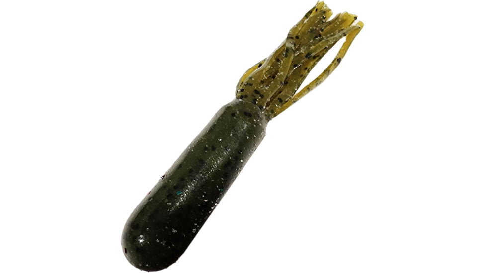 Chompers Finesse Tube Tube, 1, 4in, Green Pumpkin, TB4N10-2