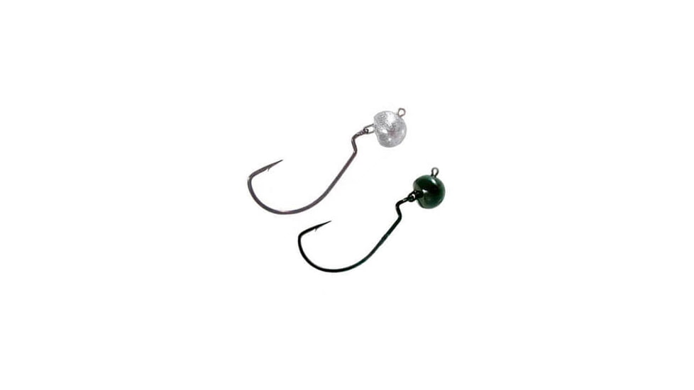 Chompers Wobblehead Football Jig 7/16 oz - 2 Pack, Green Pumpkin, WHFJ716GP