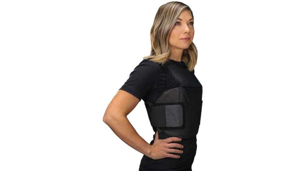 Citizen Armor V-Shield Ultra Conceal Female Body Armor and Carrier, C1 Standard IIIA, Black, AT-S051BKF
