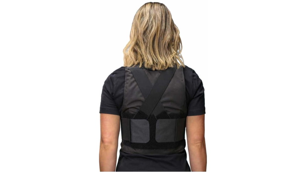 Citizen Armor V-Shield Ultra Conceal Female Body Armor and Carrier, C1 Standard IIIA, Black, AT-S051BKF