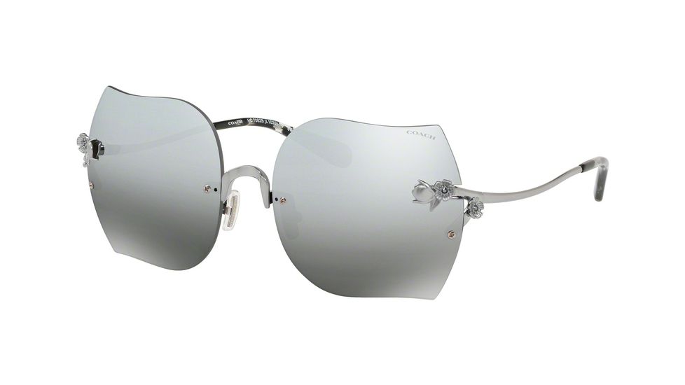 Coach L1020 HC7082B Progressive Prescription Sunglasses HC7082B-900488-60 - Lens Diameter 60 mm, Frame Color Shiny Gunmetal