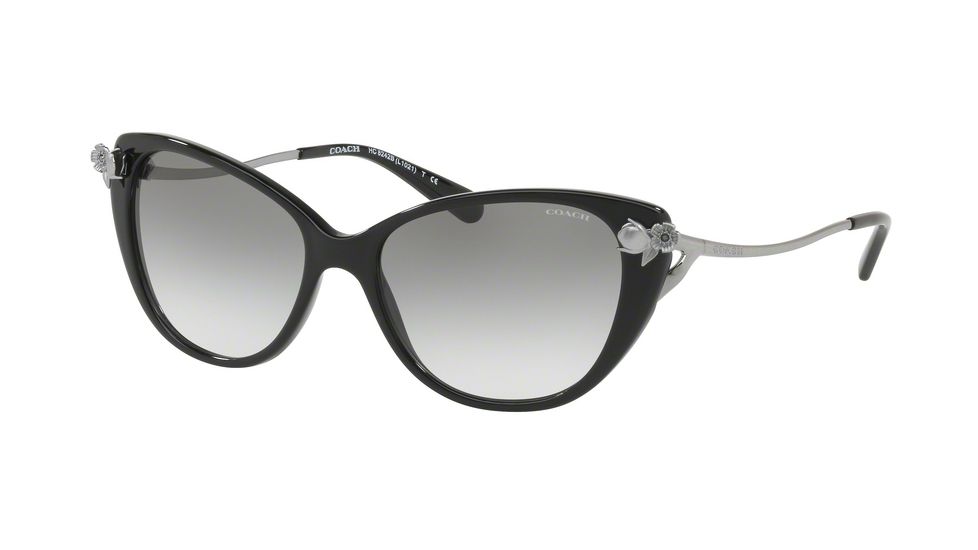 Coach L1022 HC8242BF Bifocal Prescription Sunglasses, 56mm, Black, HC8242BF-50028E-56-BI