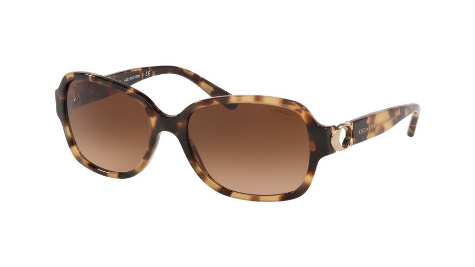 Coach L1031 HC8241 Sunglasses 557674-57 - , Brown Gradient Lenses