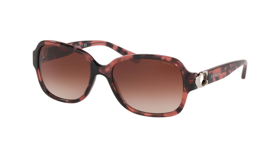 Coach L1031 HC8241 Sunglasses 557713-57 - , Brown Gradient Lenses