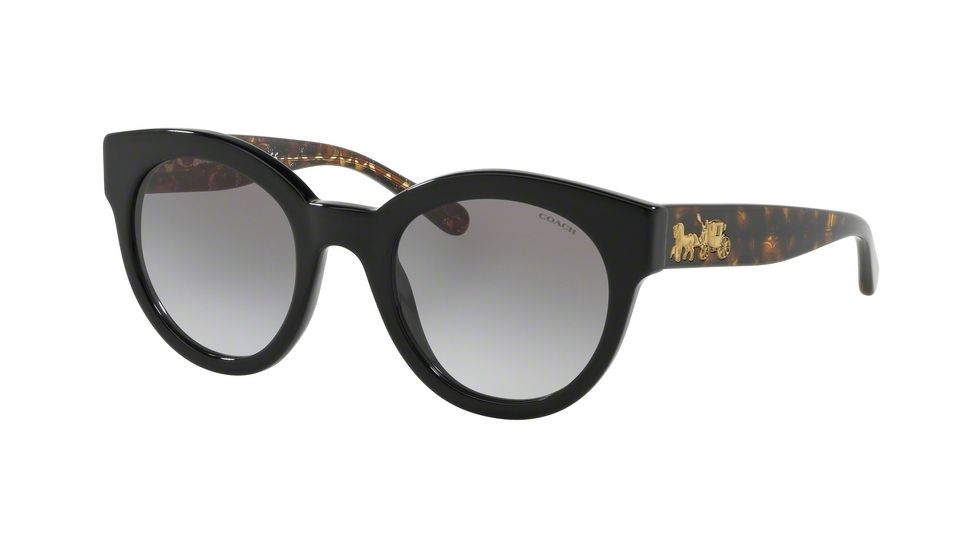 Coach L1084 HC8265 Progressive Prescription Sunglasses, 51mm, Black, HC8265-500211-51-PRO