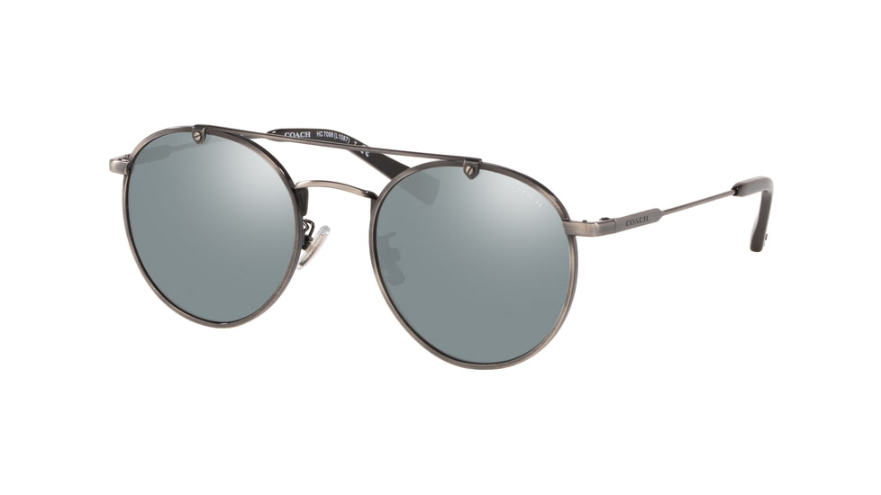 Coach L1087 HC7098 Sunglasses 92741U-52 - , Blue Silver Mirror Lenses
