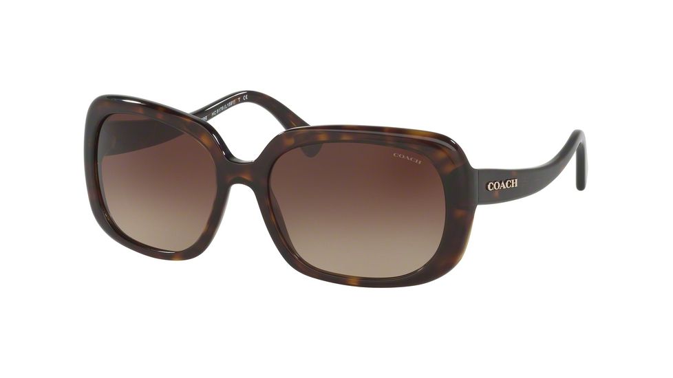 Coach L1592 HC8178F Bifocal Prescription Sunglasses HC8178F-512013-57 - Lens Diameter 57 mm, Frame Color Dark Tortoise