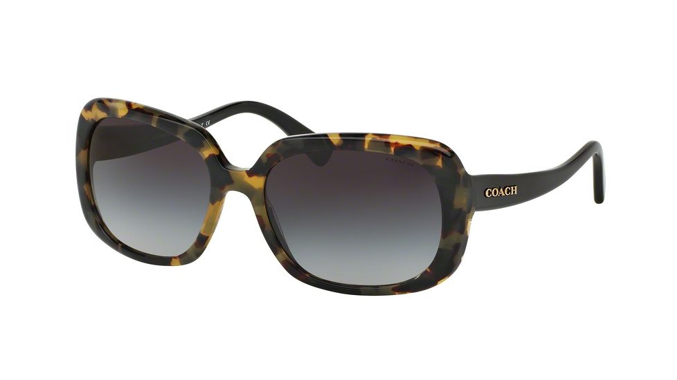 Coach L1592 HC8178F Bifocal Prescription Sunglasses HC8178F-532411-57 - Lens Diameter 57 mm, Frame Color Dark Vintage Tortoise/ Black