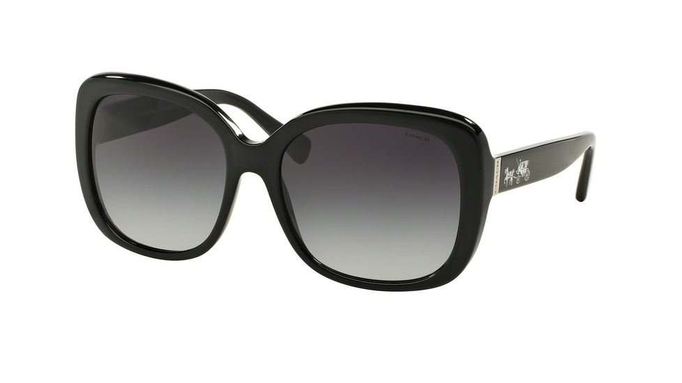 Coach L559 HC8158F Bifocal Prescription Sunglasses HC8158F-500211-58 - Lens Diameter 58 mm, Frame Color Black