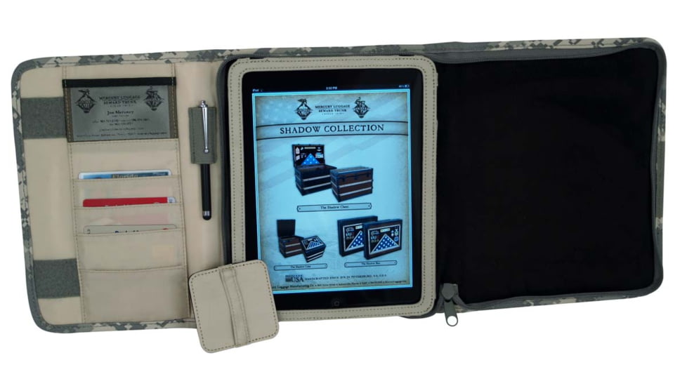 Mercury Tactical Ipadfolio, Army Digital Camouflage, 10 1/2in.x8 3/4in.x1 1/2in. 9926-ACU