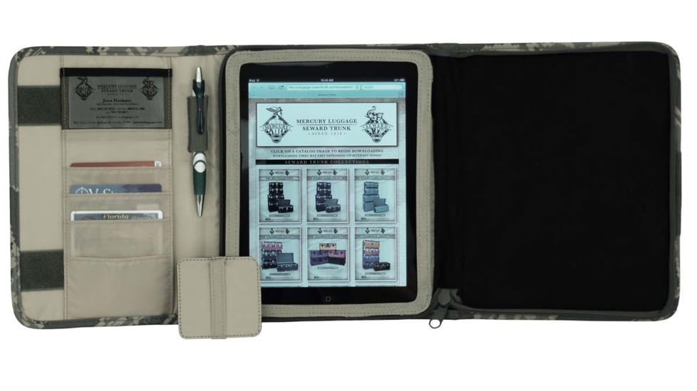 Mercury Tactical Ipadfolio, Air Force Digital Camouflage, 10 1/2in.x8 3/4in.x1 1/2in. 9926-AFABU