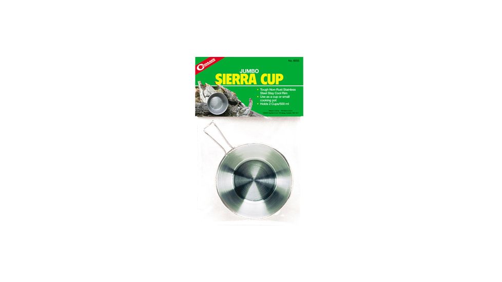 Coghlans Jumbo Stainless Steel Sierra Cup - Holds Two Cups