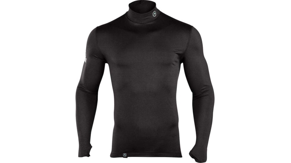 Coldpruf Peak Performance Warmer Mock Top - Men's, Black, Medium, 72MMDBK