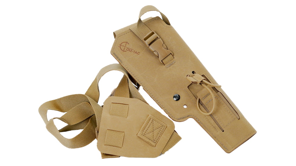 Cole-Tac Varmint Wrangler Chest Holster Left Hand, Coyote Brown, VW212