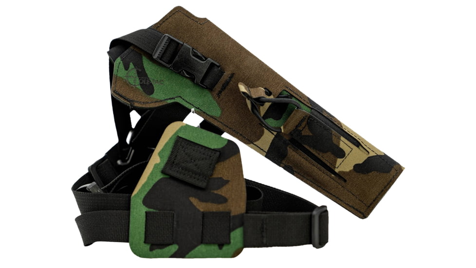 Cole-Tac Varmint Wrangler Chest Holster Right Hand, M81 Woodland, VW106
