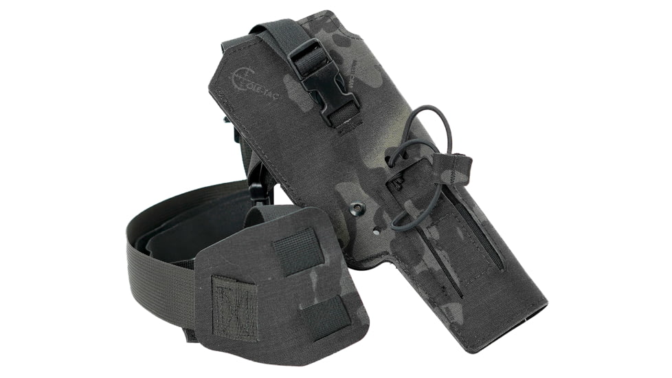 Cole-Tac Varmint Wrangler WML Chest Holster Left Hand, MultiCam Black, VW215