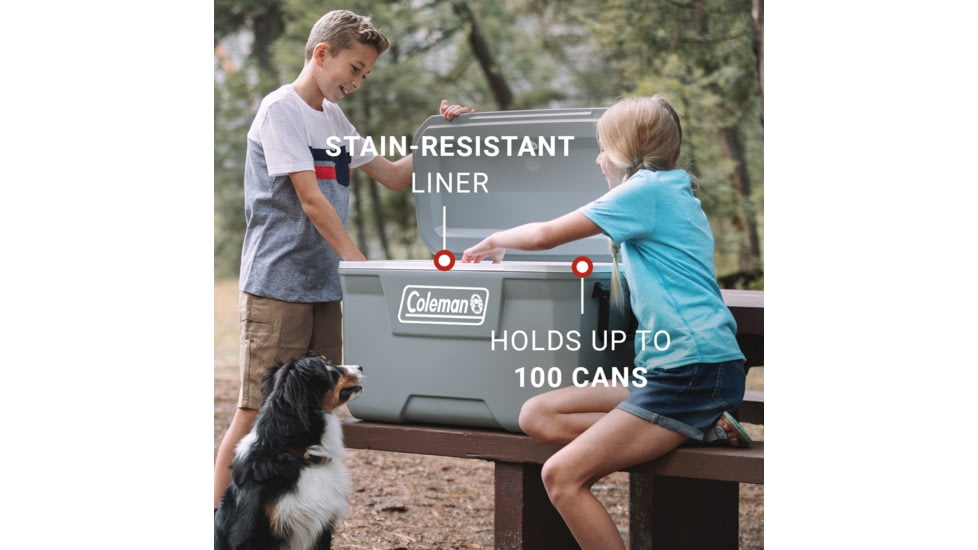 Coleman 316 Series 70-Quart Hard Cooler - Ship In Own Container, Rock Gray/White/Rock Gray, CM1010810001-17