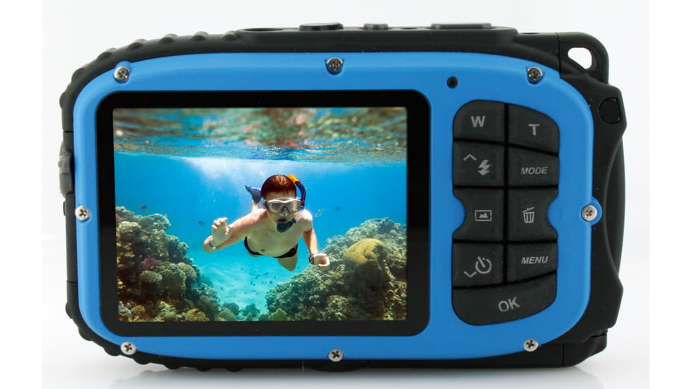 Coleman Xtreme 16.0 MP Underwater Digital &amp; Video Camera, Waterproof to 33 ft, Blue C5WP-BL