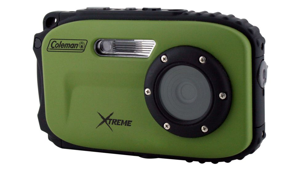 Coleman Xtreme 16.0 MP Underwater Digital &amp; Video Camera, Waterproof to 33 ft, Green C5WP-G