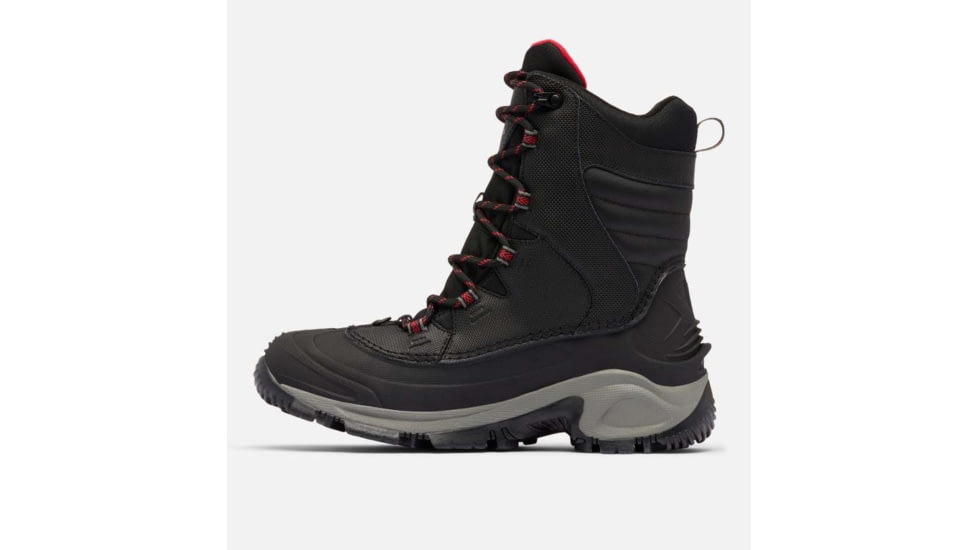 Columbia Bugaboot III Boots - Mens, Black/Bright Red, 9 US, 1791221-012-9