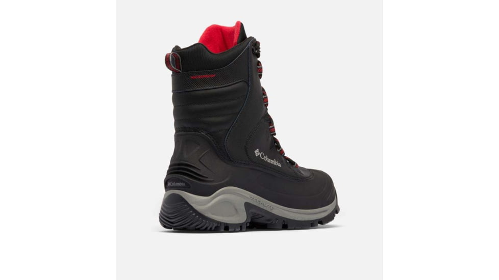 Columbia Bugaboot III Boots - Mens, Black/Bright Red, 9 US, 1791221-012-9