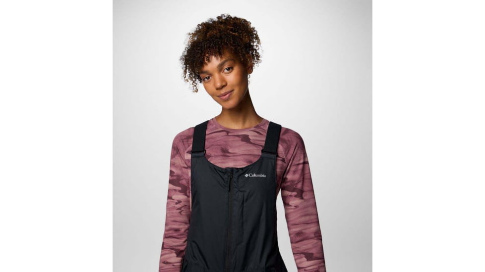 Columbia Iceventure II Bib - Womens, Black Dobby, Large/Short, 2085921-010-L-S