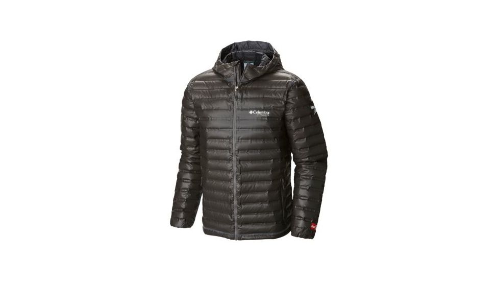 Columbia OutDry Ex Gold Down Hooded Jacket - Mens, Black, 2XL, 1700411010-XXL