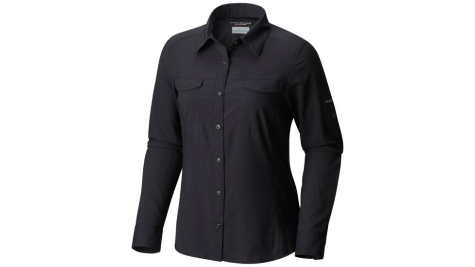 Columbia Silver Ridge Lite Long Sleeve Shirt - Womens, Black, XS 1714371010XS