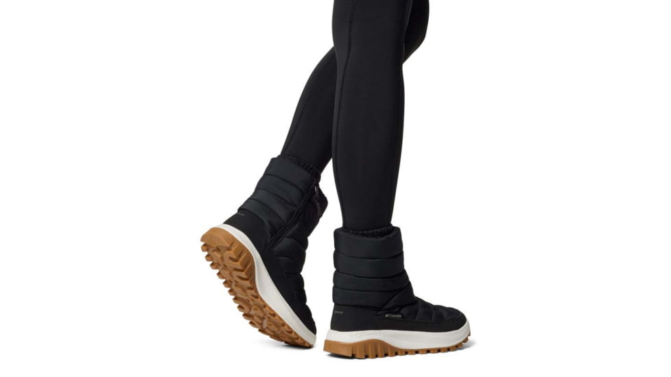 Columbia Snowtrot Mid Boots - Womens, Black/Sea Salt, 7.5 US, 2075111-010-7.5