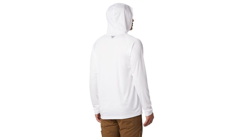 Columbia Terminal Tackle Hoodie - Mens, White, Nightshade Logo, 5XL, Long Inseam, 153617-100-5XT