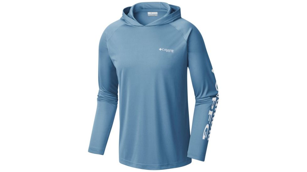 Columbia Terminal Tackle Hoodie - Men's, White Cap, White Logo, 5XL Waist, Long Inseam, 153617-451-5XT
