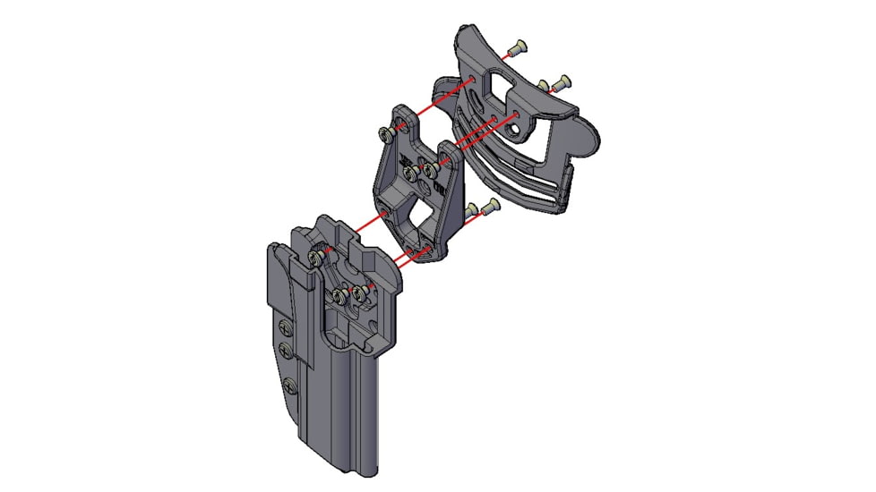 Comp-Tac International OWB Holster, Springfield Prodigy XDM/XDE, Right Hand, Black, C241SF405RBKN