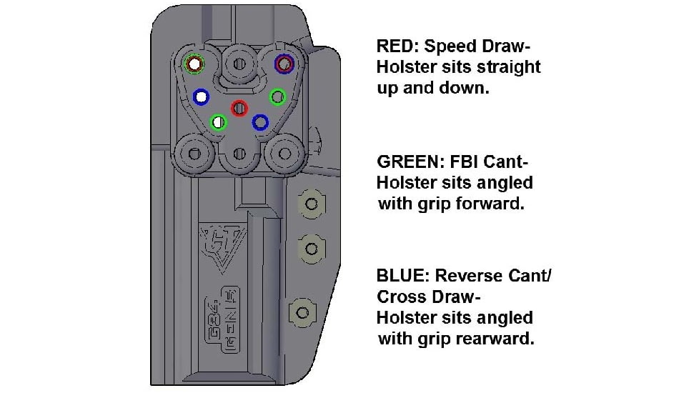 Comp-Tac International OWB Kydex Modular Mount, Walther - PDP 5in, Right Hand, Black, C241WA328RBKN
