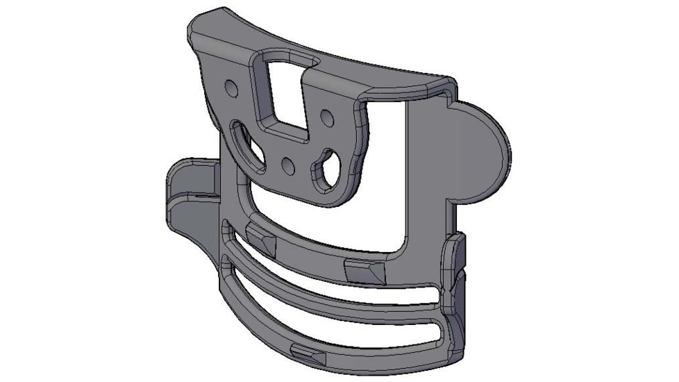 Comp-Tac International OWB Kydex Modular Mount, Walther - PDP 5in, Right Hand, Black, C241WA328RBKN