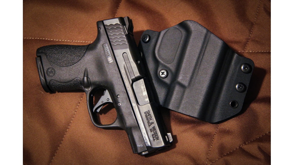 Comp-Tac OWB Concealed Kydex Warrior Holster,SW MP Shield 9mm .40 TLR-6,Right Hand, Black, 739189126712